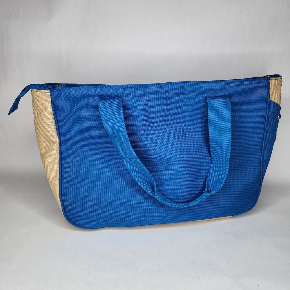 Blue/Tan Puma Shoulder Bag Gym Bag - Picture 3 of 4